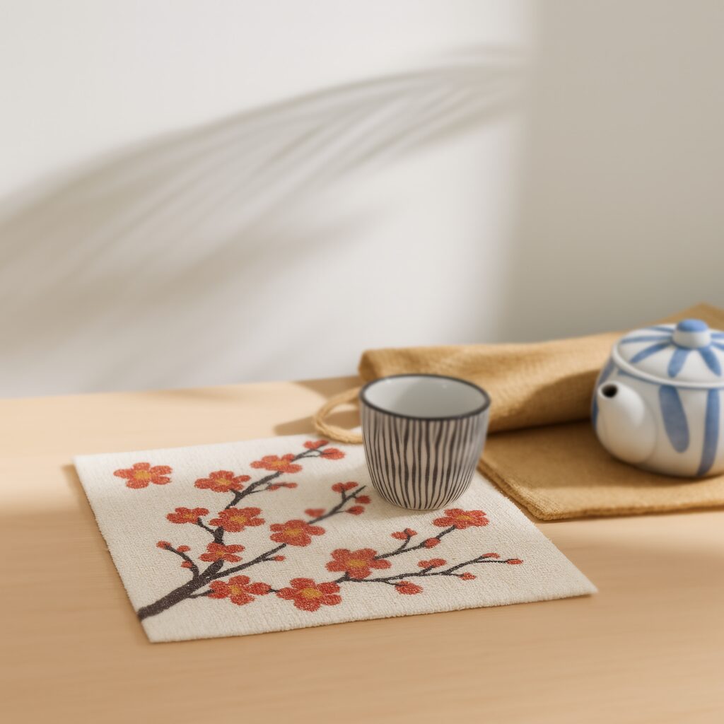 小方巾19×19cm,全彩印刷成品