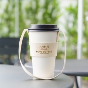 窄版帆胚布飲料提袋,全彩印刷成品