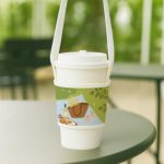 寬版潛水布飲料提袋,全彩印刷成品