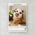白色壓克力掛曆,全彩印刷成品